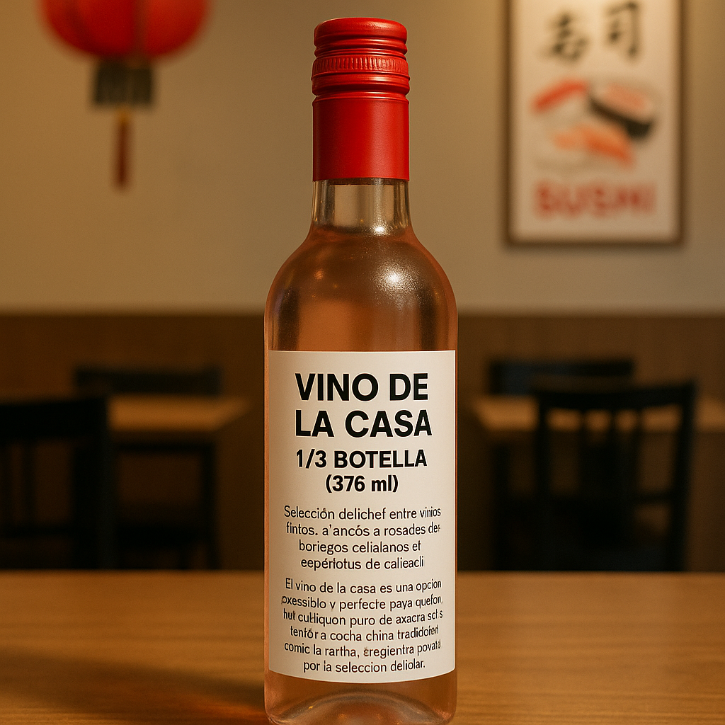 Vino de la casa 1/2 botella