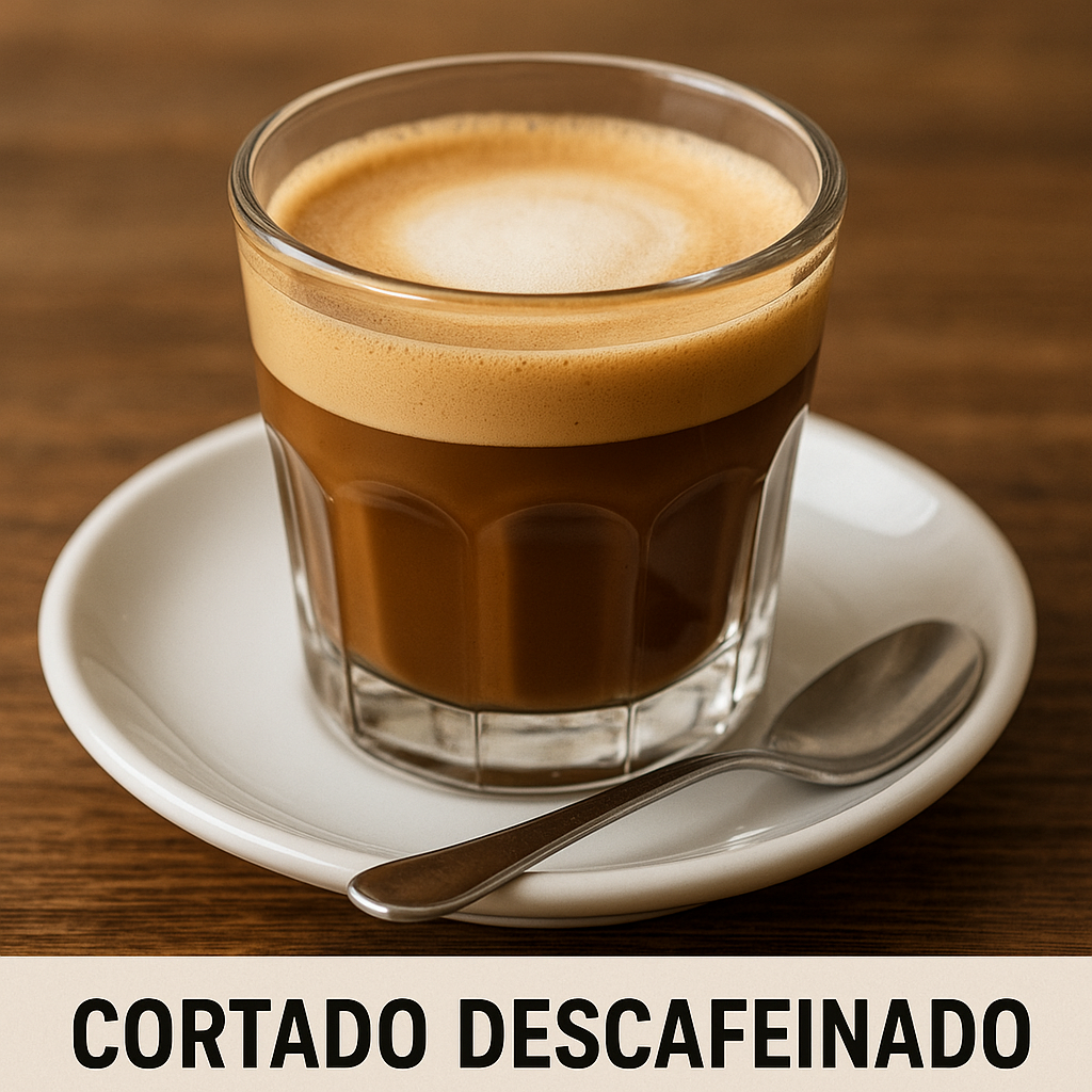 Cortado descafeinado