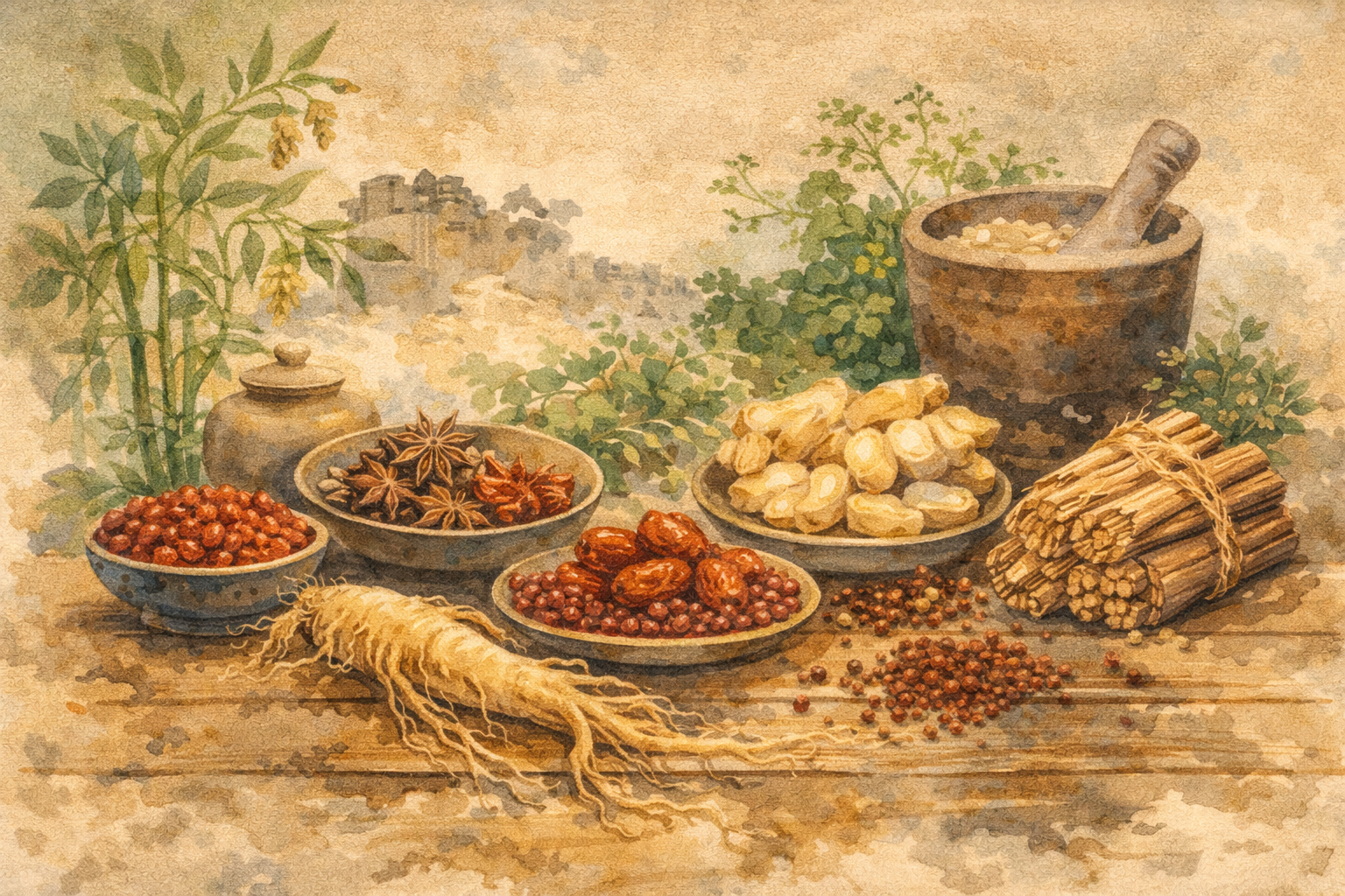 Especias Medicinales de la Cocina China