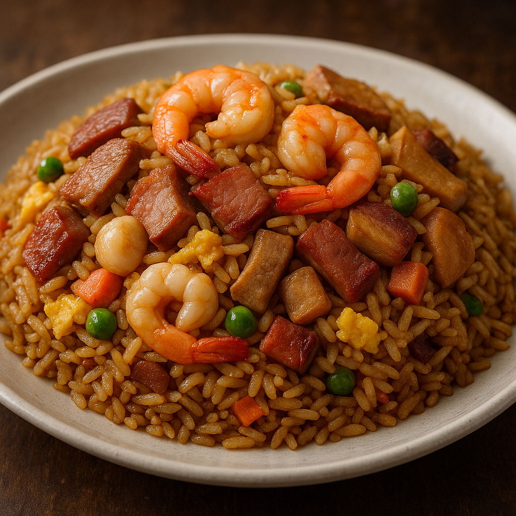 Arroz frito cantonés