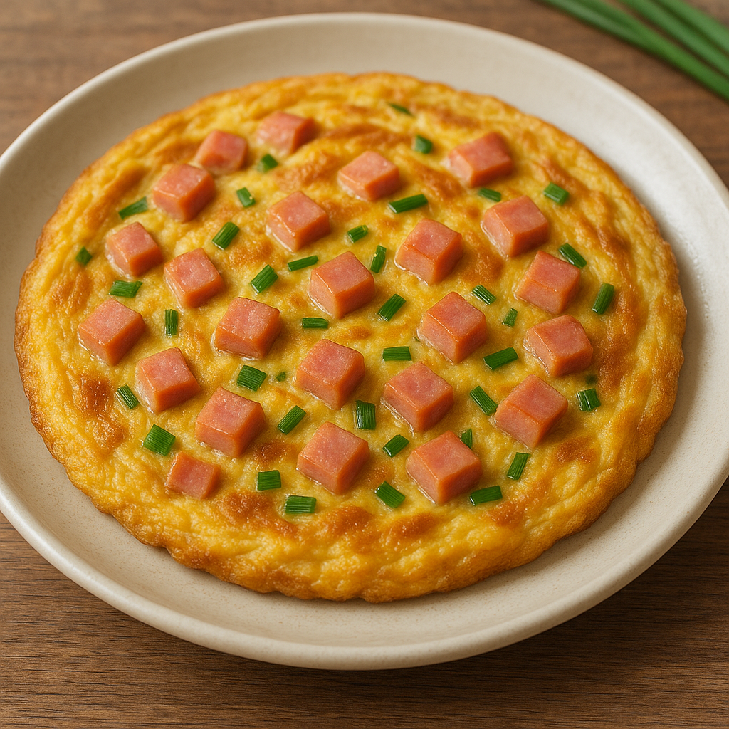 Tortilla con jamón