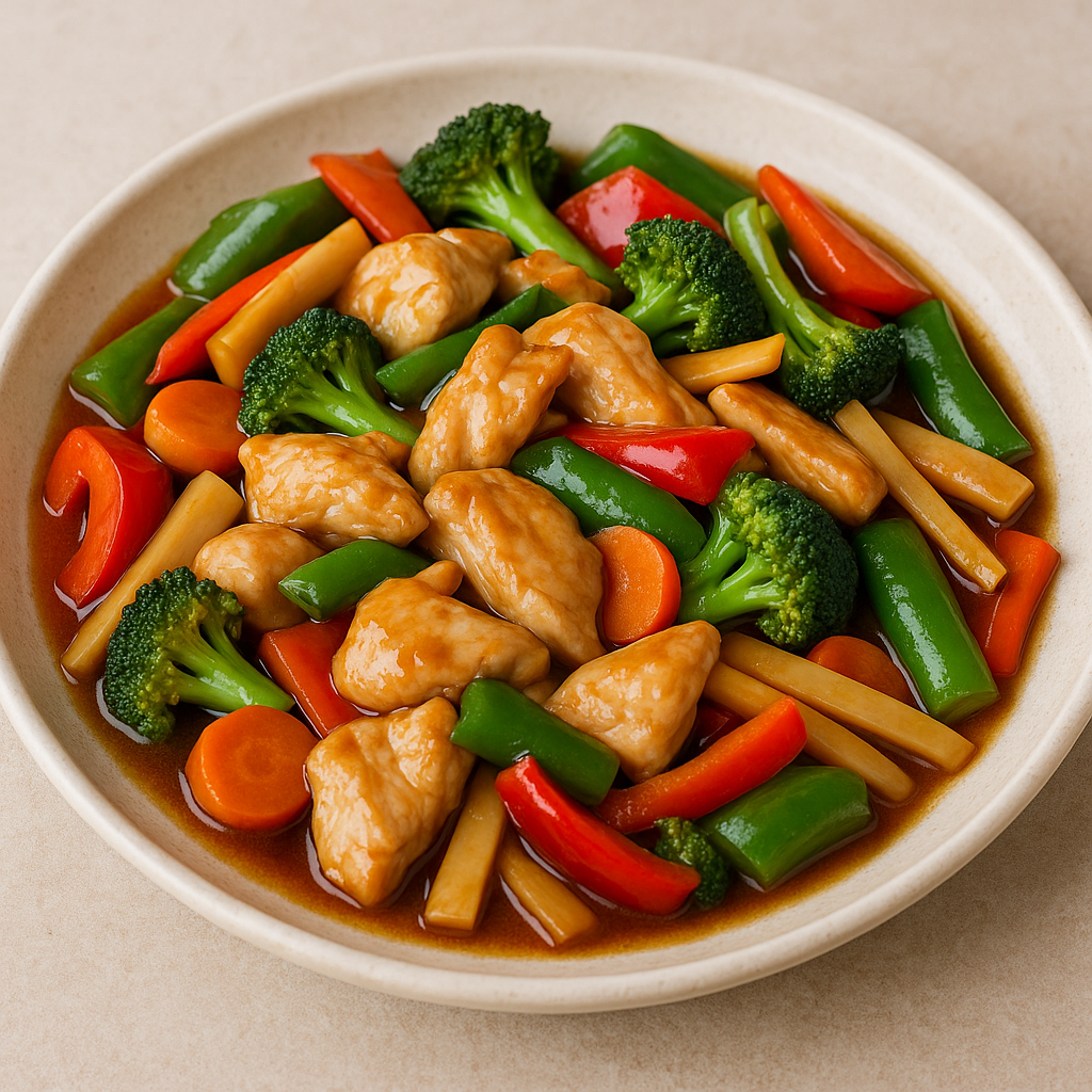 Pollo con verduras
