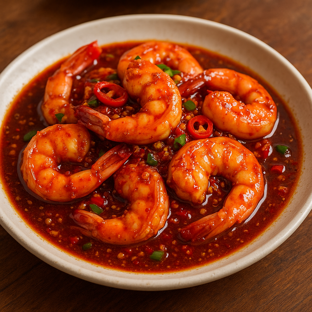 Gambas con picante