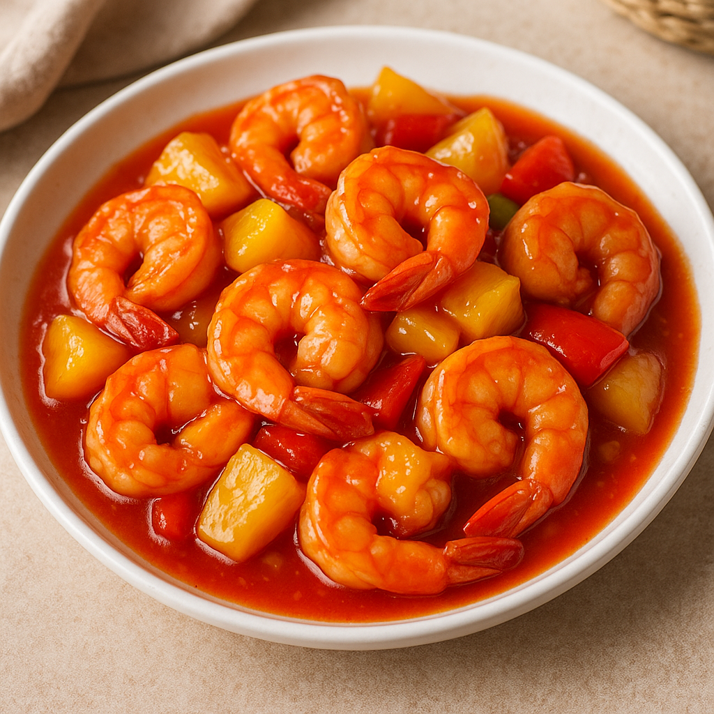 Gambas agridulces